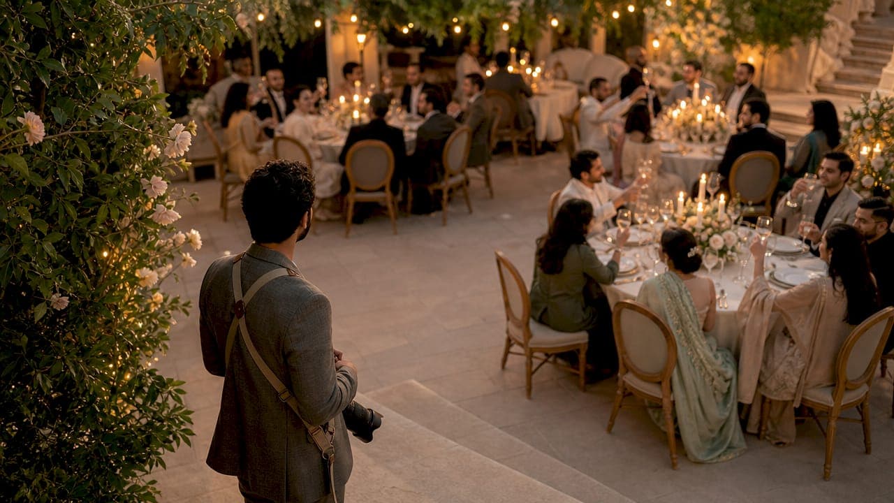 Guide to candid reception shots: capture real moments